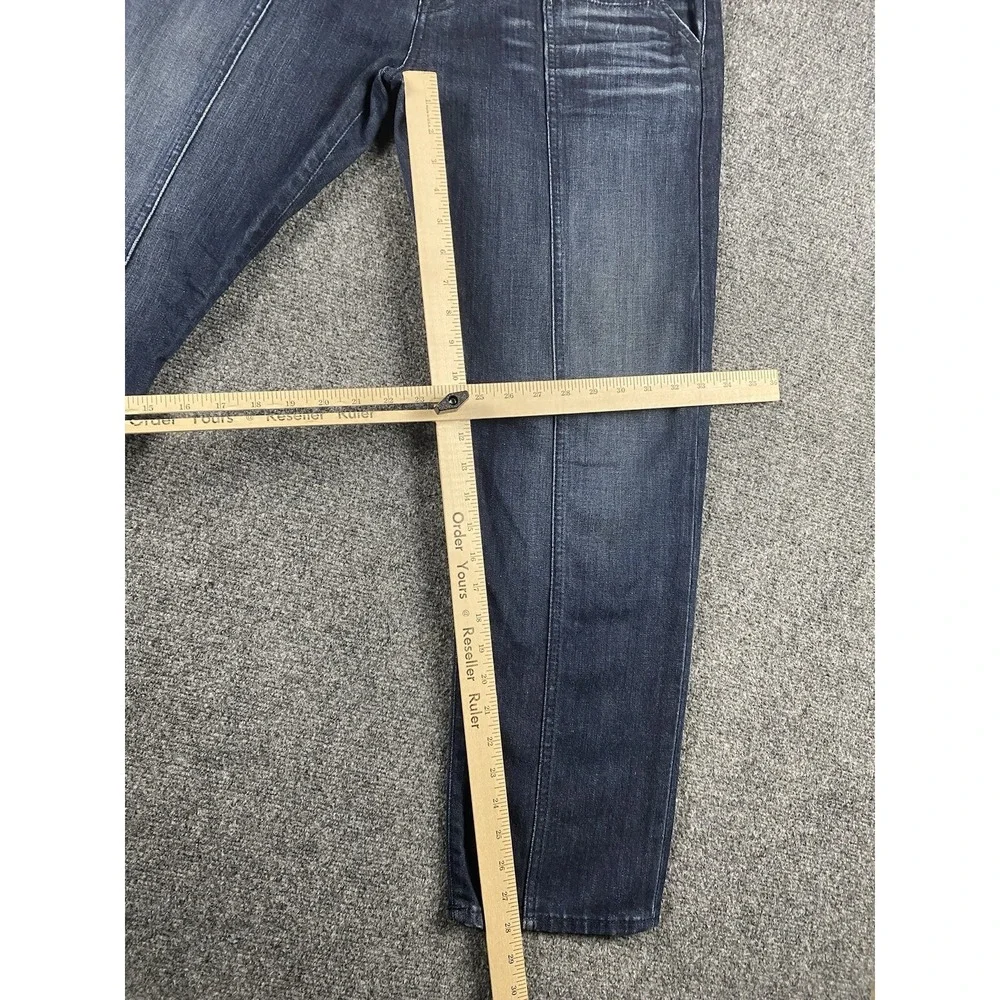 True Religion Audrey Slim Boyfriend Jeans Dark Wash Selvedge Denim Size 32